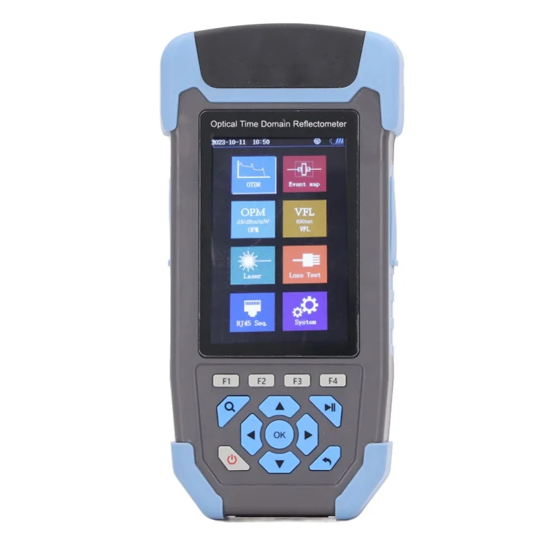 OTDR Tester 3.5 Inch Color LCD Touch Screen 1310nm 1550nm 24dB 22dB Multi Function Fiber Optic Tester 100-240V US Plug