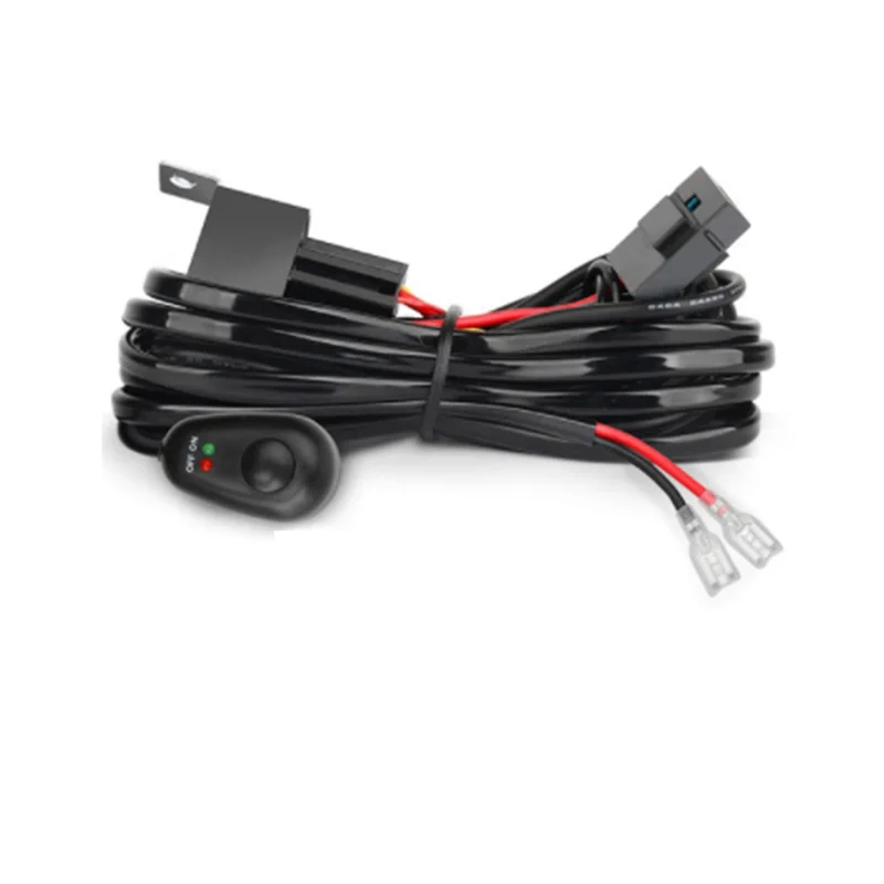 Wiring Harness Kit for 1 Light Fuse On Off Switch 12V 40A Relay 180 W/ 300W for 4 52 Inch Led Work Light