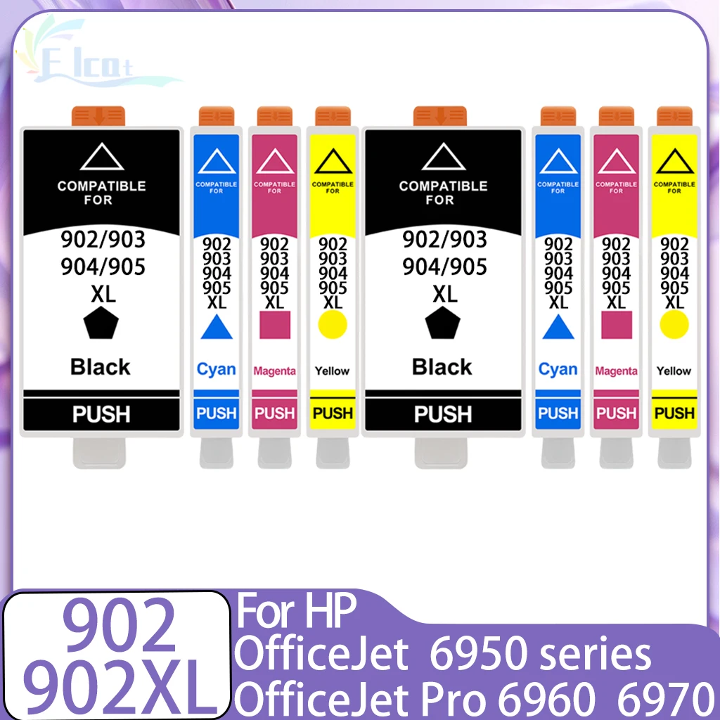 

902 902XL Ink Cartridge For HP 902XL 902 HP902 Ink Cartridge Compatible For HP Officejet 6950 Officejet Pro 6960 6970 Printer