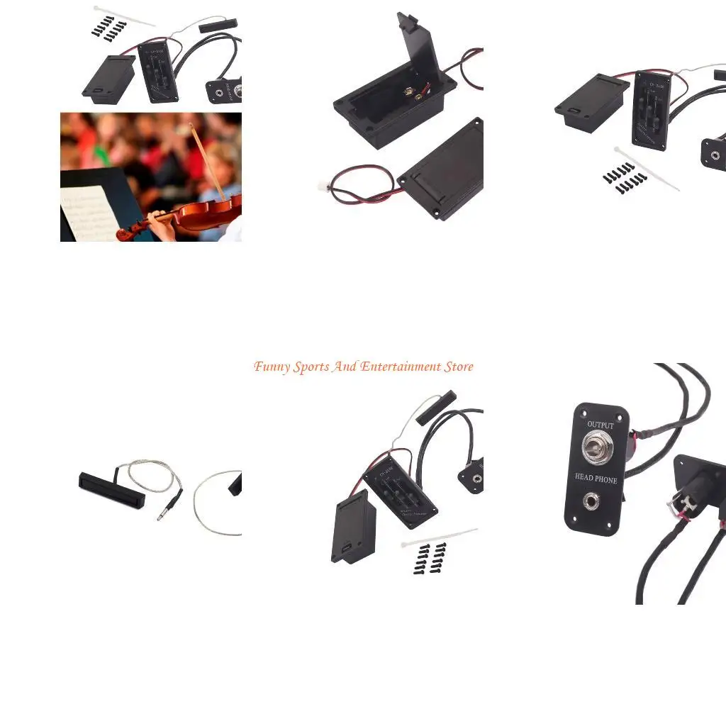 

Усовершенствованная система звукоснимателей для электрической скрипки C4DE, регулируемая частотная характеристика,