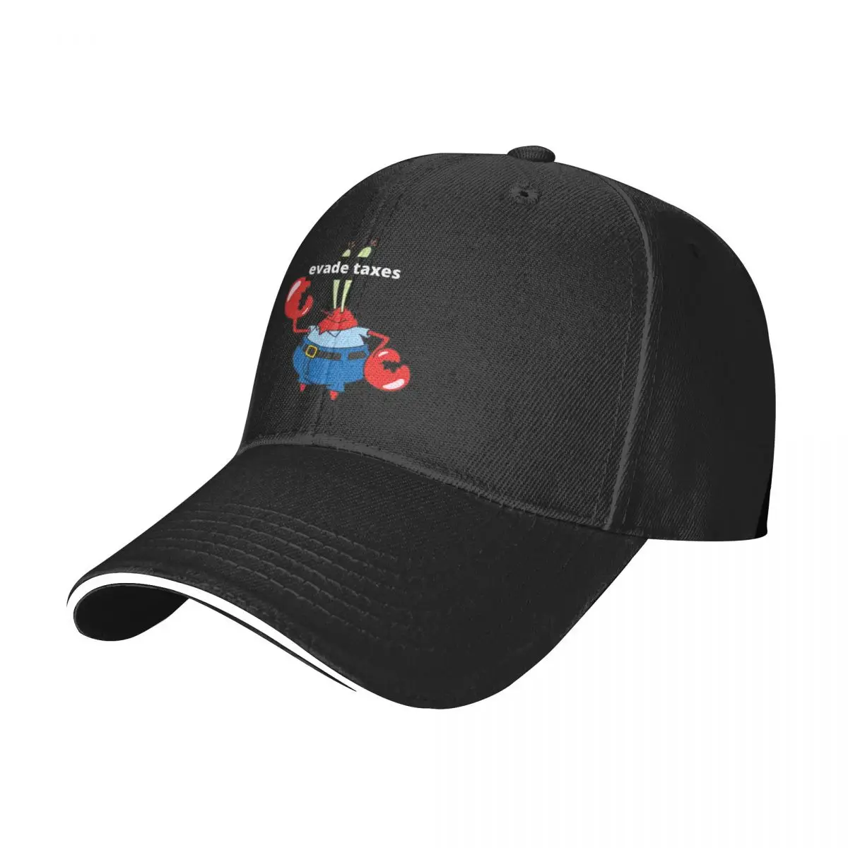 Mr. Krabs evade impuestos gorra de béisbol sombrero de bola salvaje gorra de lujo para hombres y mujeres