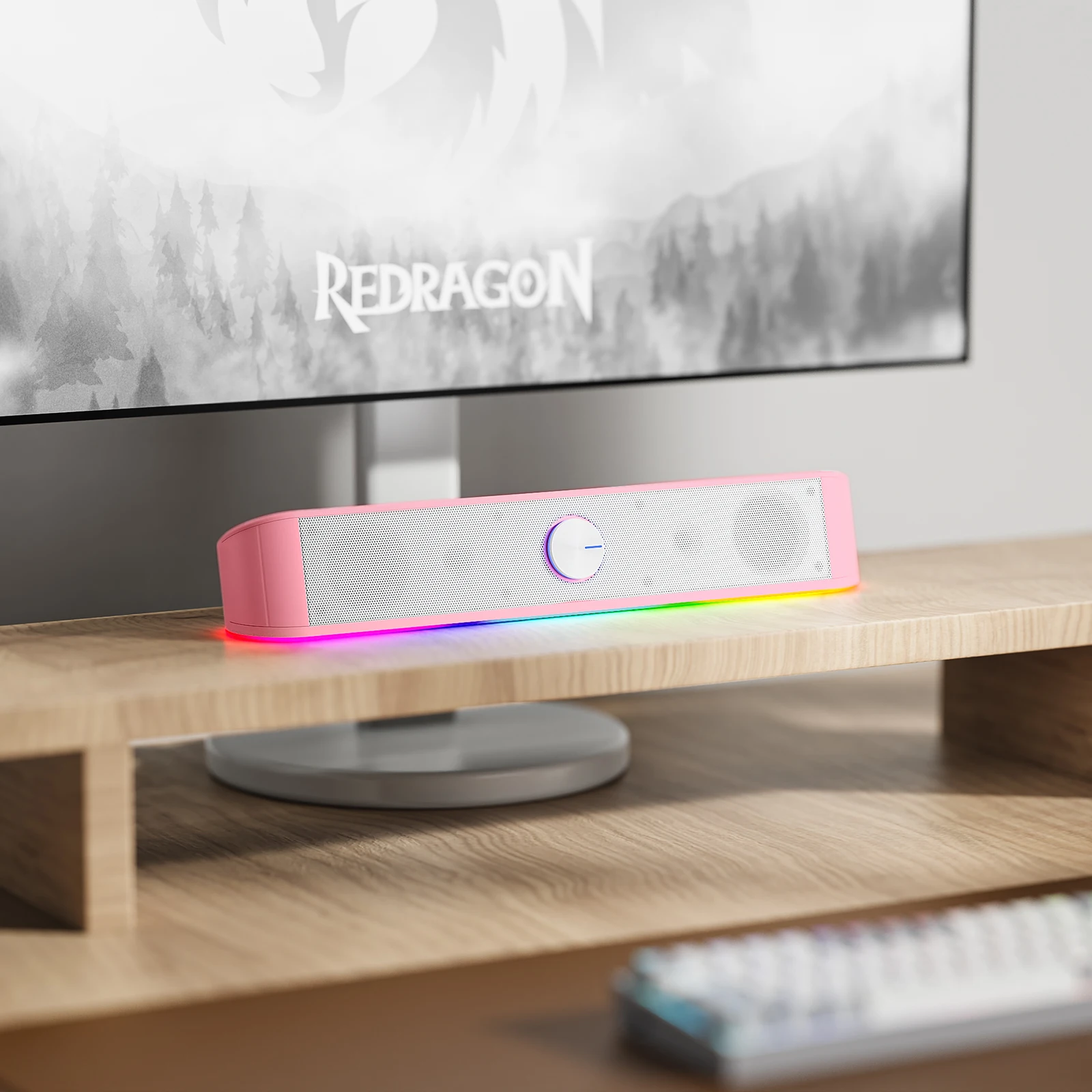 Imagem -06 - Rgb Desktop Soundbar 2.0 Channel Computer Speaker com Áudio Rgb Dinâmico Redragon-gs560