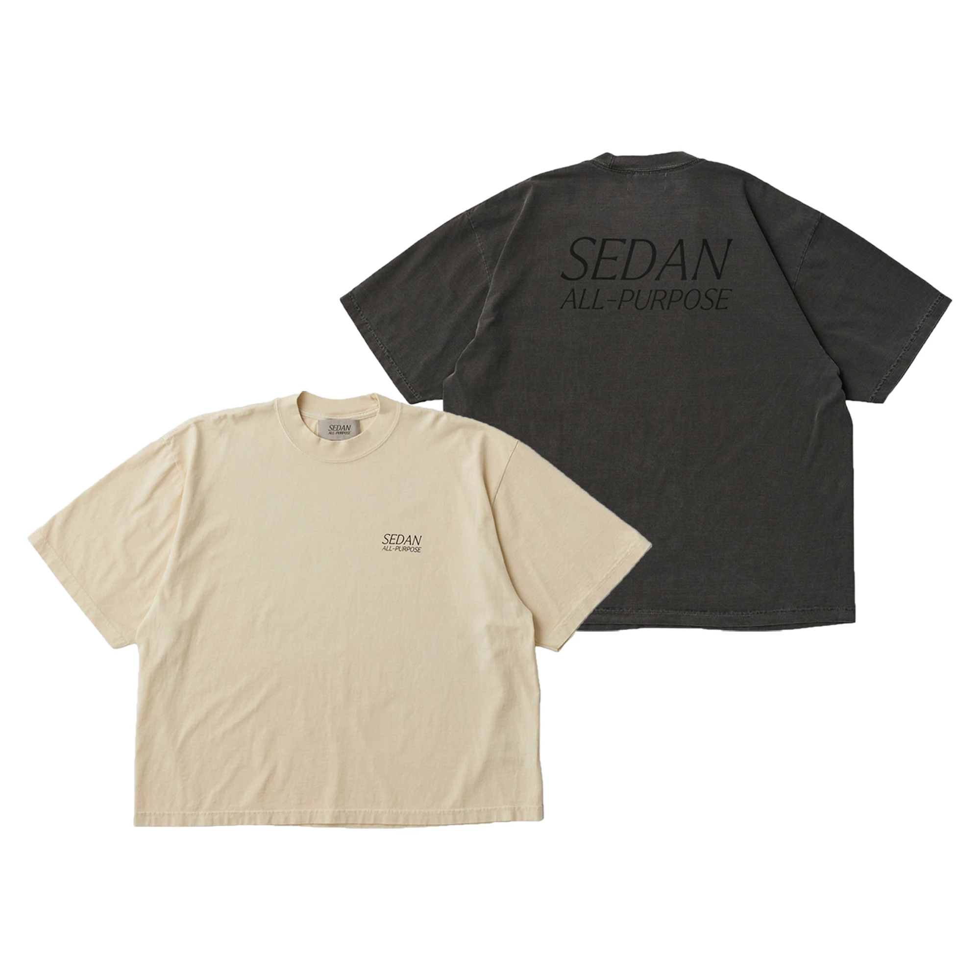 

Универсальная футболка SEDAN GARMENT DYED с винтажным принтом и круглым вырезом