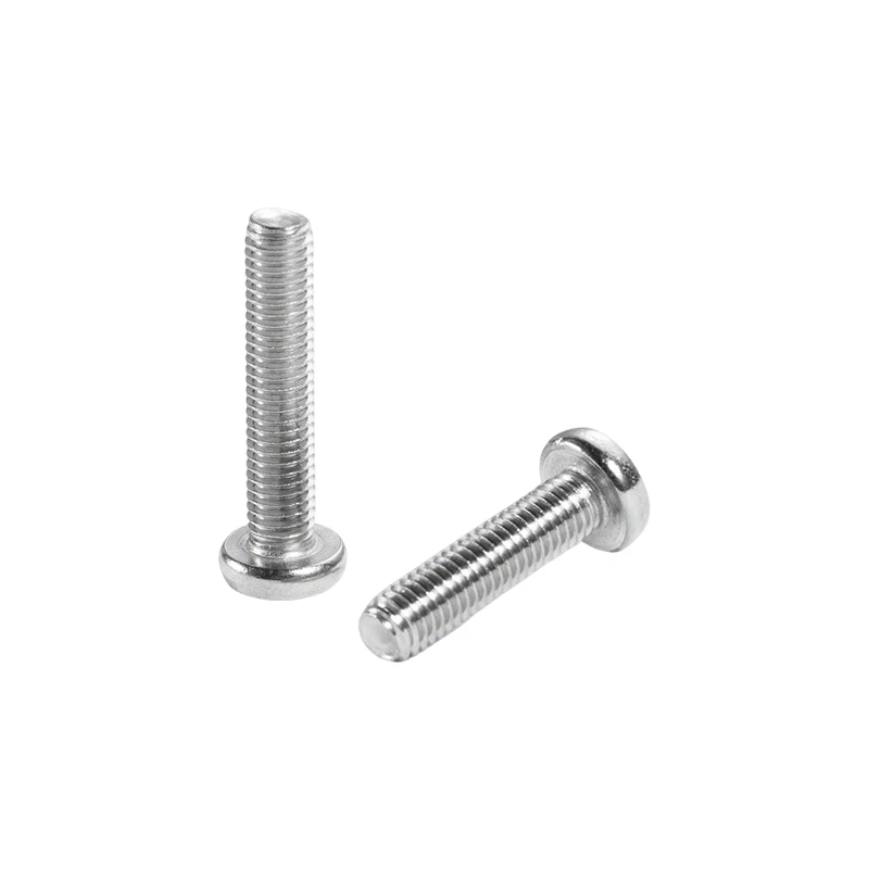 304 Stainless Steel Cross Recessed Pan Head Machine Screws GB818 M2 M2.5 M3 M4 M5 M6 M8 M10