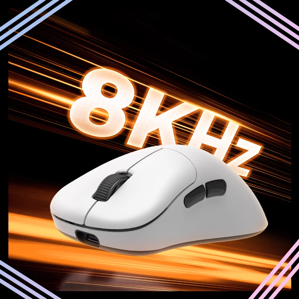 

Rawm ER21 Pro Wireless Mouse Dual Mode Mouse 8000Hz Polling Rate Paw3950 Nordic52840 Gaming Mouse Lightweight PC Accessories