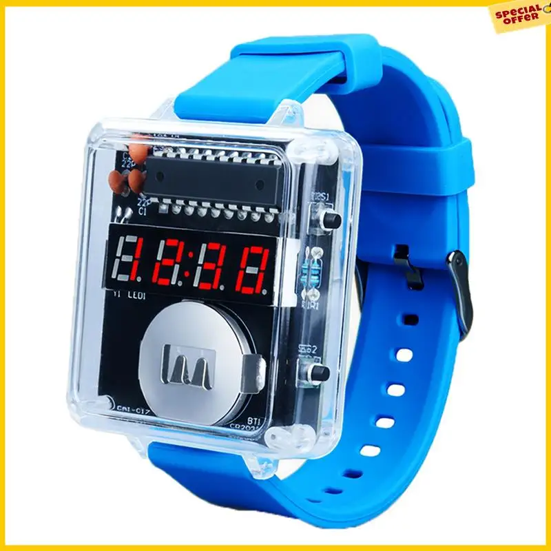 A25P Soldering Practice DIY Clock Kit With For Electronic Beginner Students Micro Controller 4-Digit LED Display Educational Sch
