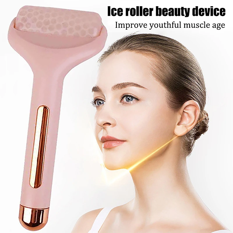 Facial Massage Roller Skin Lifting Firming Smooth Wrinkles Eye Puffiness Reusable Cooling Facial Ice Roller Home Beauty Skin