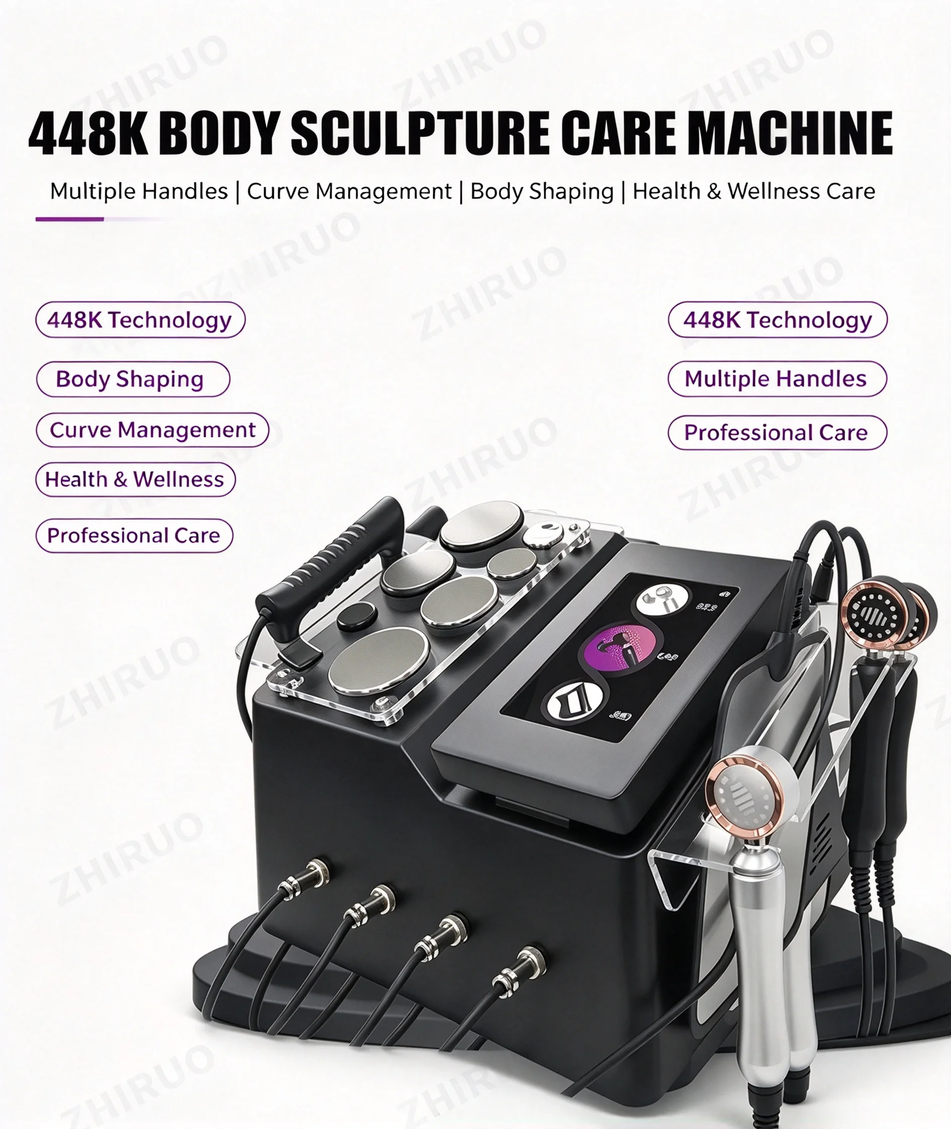 Multifunctional 448Khz Ret Cet RF Mono-polar Radio Frequency Physiotherapy Fat Loss Anti-aging Face Lifting