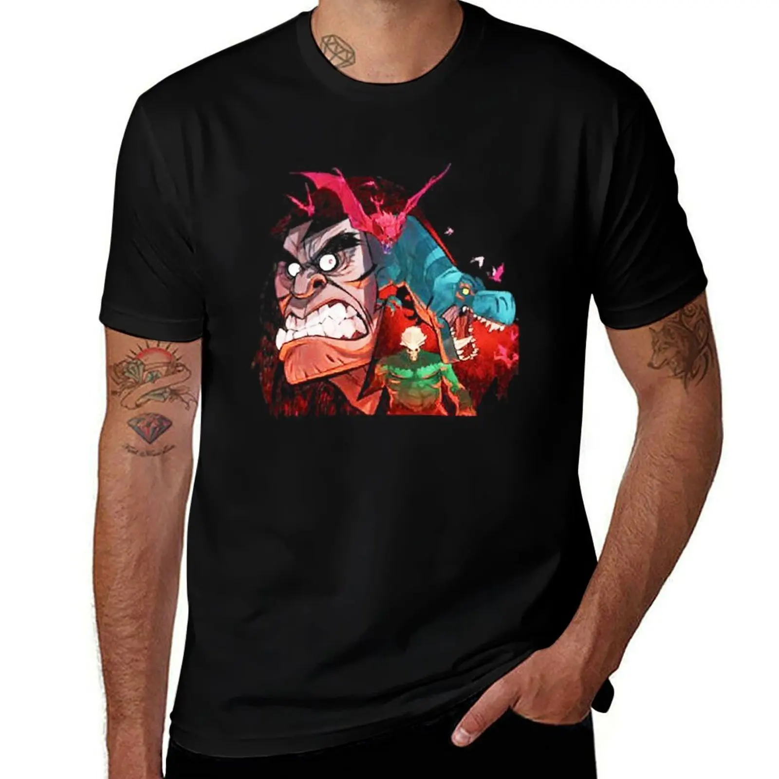 

Genndy Tartakovsky Primal Spear Fang T-Shirt Modern Style Print T-Shirt