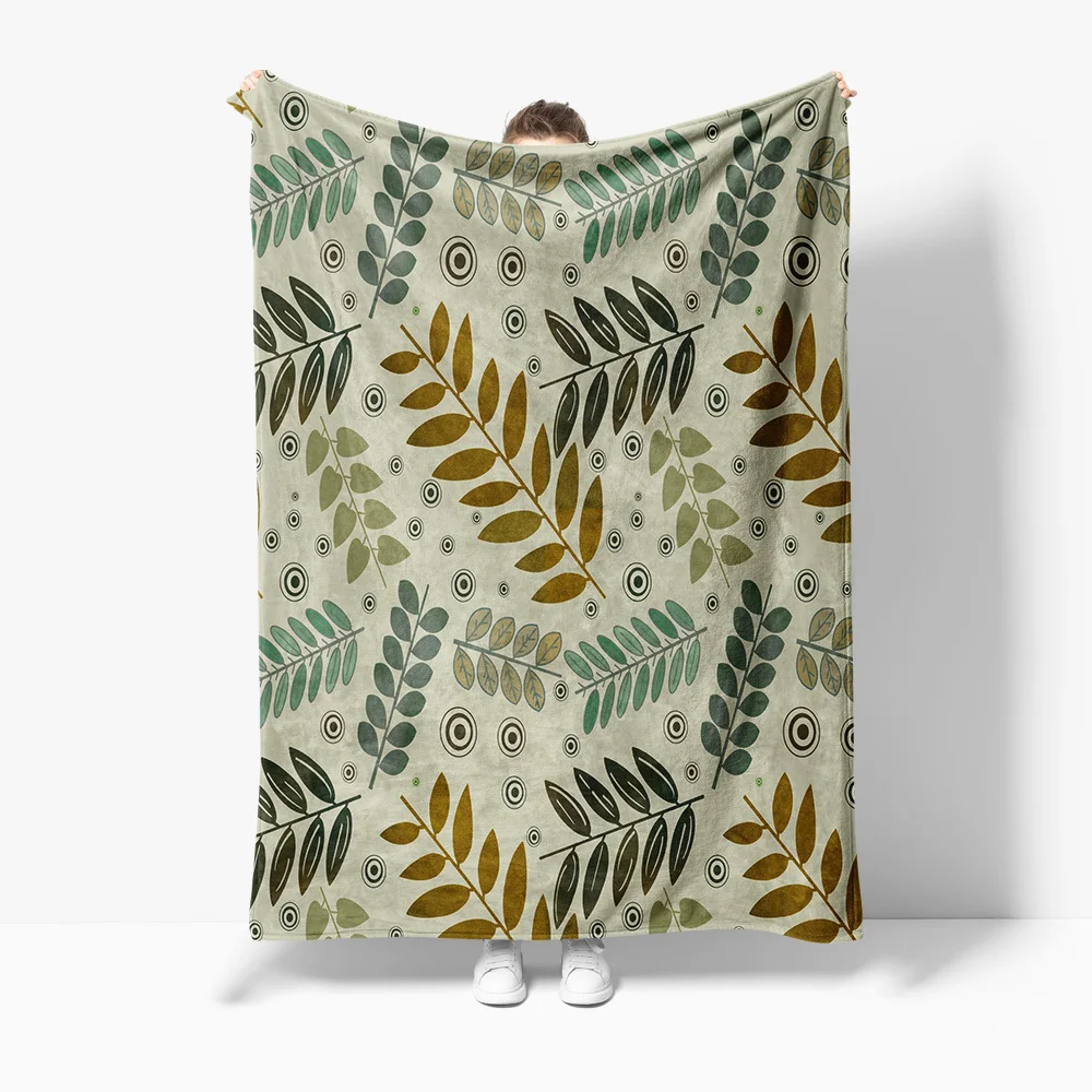 

Round Pattern Throw Blanket Sofa Bed Cover for Kids Teens Adults Decorative Throw Blanket Gift