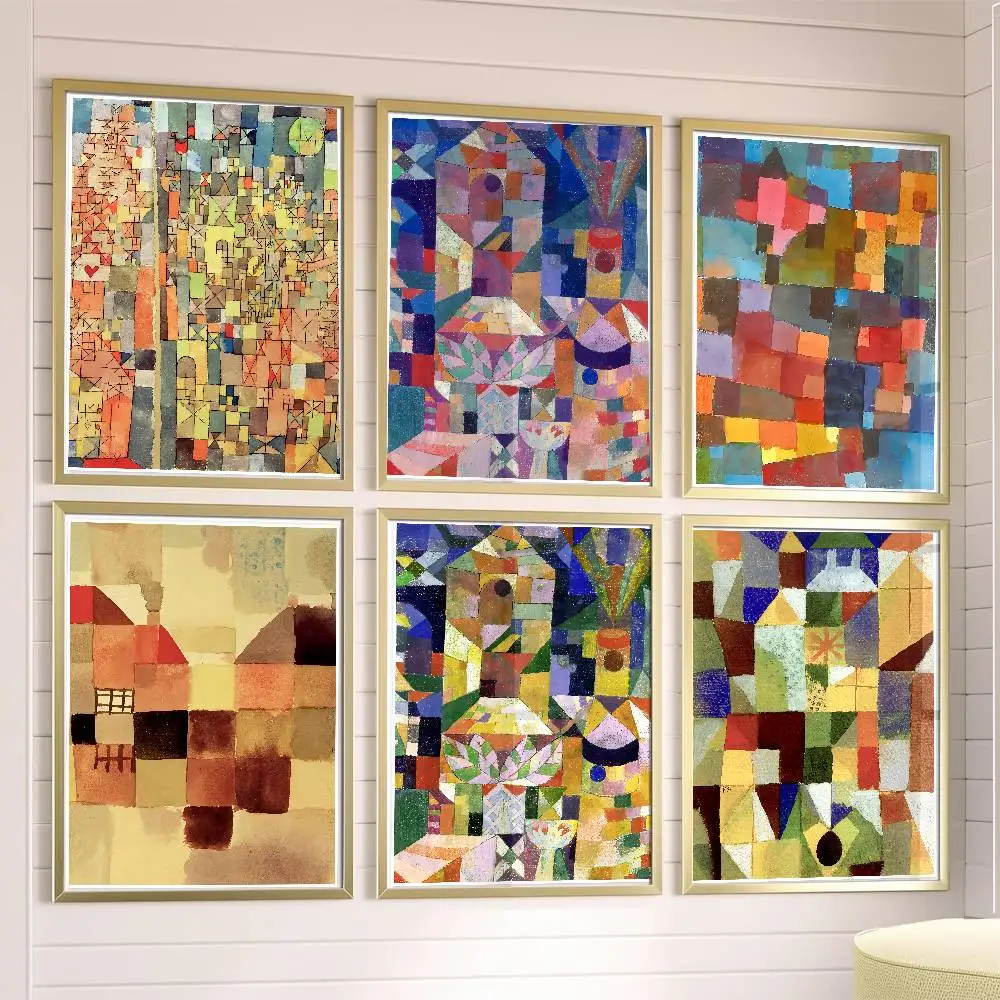 

Color Block PAUL KLEE Modern Poster Posters,waterproof Paper Stickers,coffee Shops,bar Living Rooms