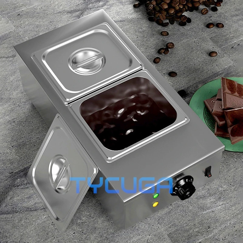Коммерческая машина для плавления шоколада, домашний точный контроль температуры 30 ℃   до 85° ℃   Водяная баня с подогревом для конфетного сырного соуса