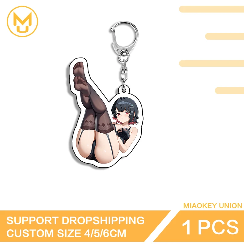 إلين جو مغرية الحمار الكذب الموقف ساحر جودة عالية مزدوجة الوجهين سلسلة مفاتيح أكريليك صارخ للجنسين الجدة الملحقات