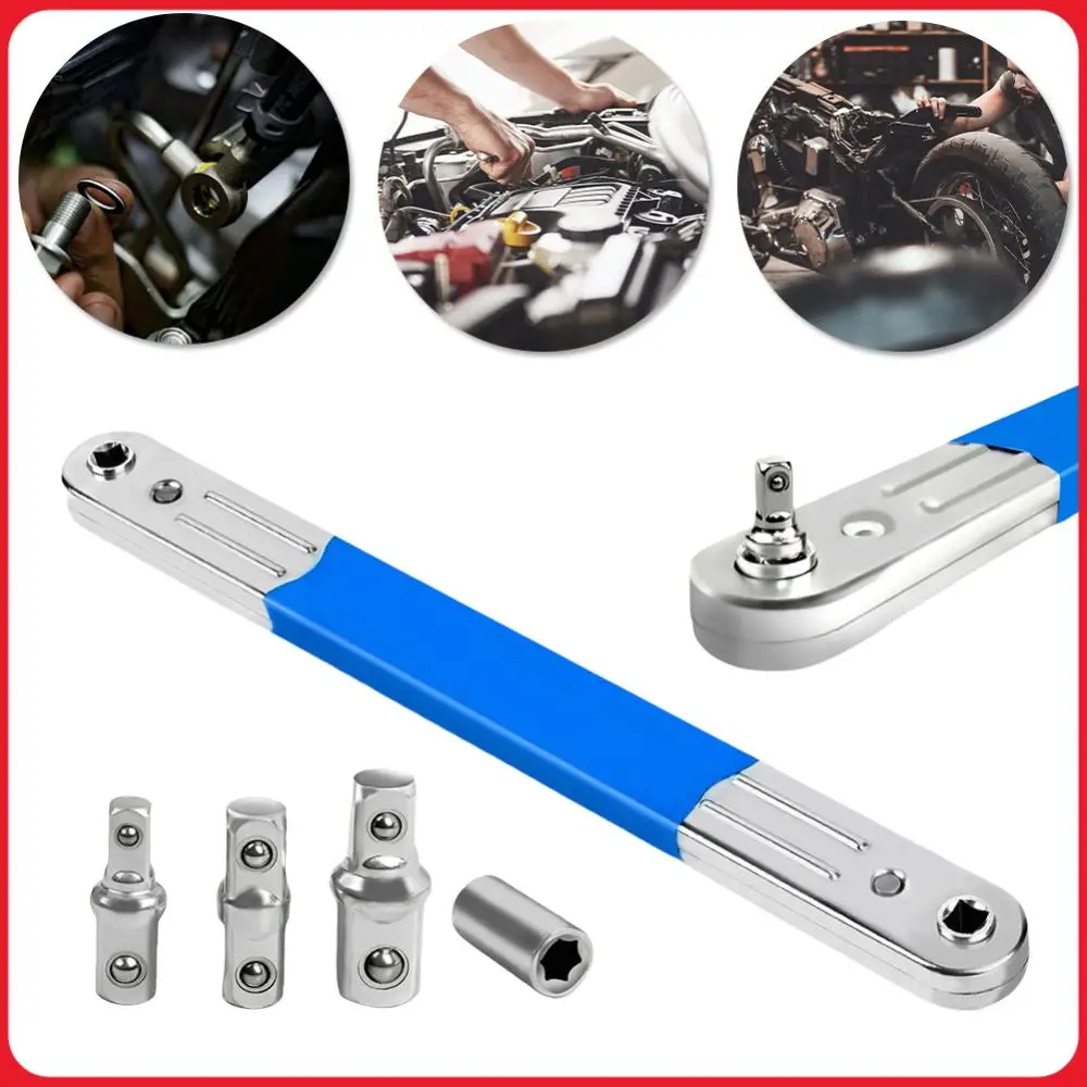 

Ударный гаечный ключ с трещоткой и адаптерами 1/2, 1/4, 3/8 дюйма, набор удлинителей для труднодоступных мест