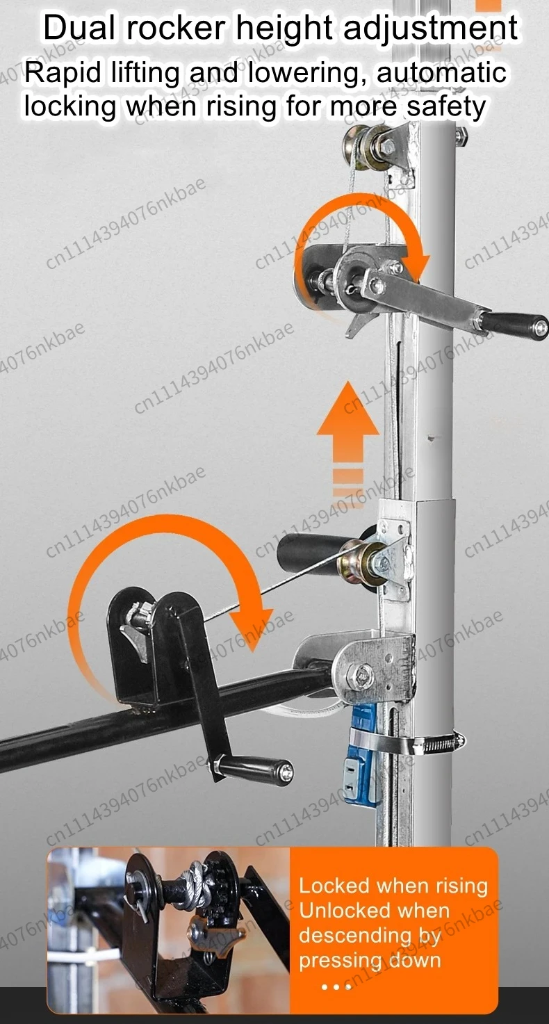 Hydraulic Lifting Electric Hammer Bracket Double Rocker Ceiling Drill Support Stand