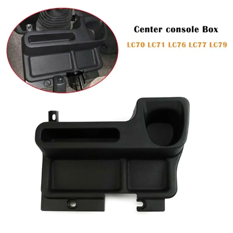 ABQB-مسند ذراع السيارة صندوق تخزين صينية لتويوتا لاند كروزر نماذج-LC70/LC76/LC78/LC79 وحدة التحكم المركزية المنظم حامل الكأس #5