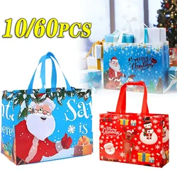 Christmas Gift Bags Santa Elk Snowflake Tote Bag Children's Gift Bags Thickened Non-woven Waterproof Bag Christmas Decoration