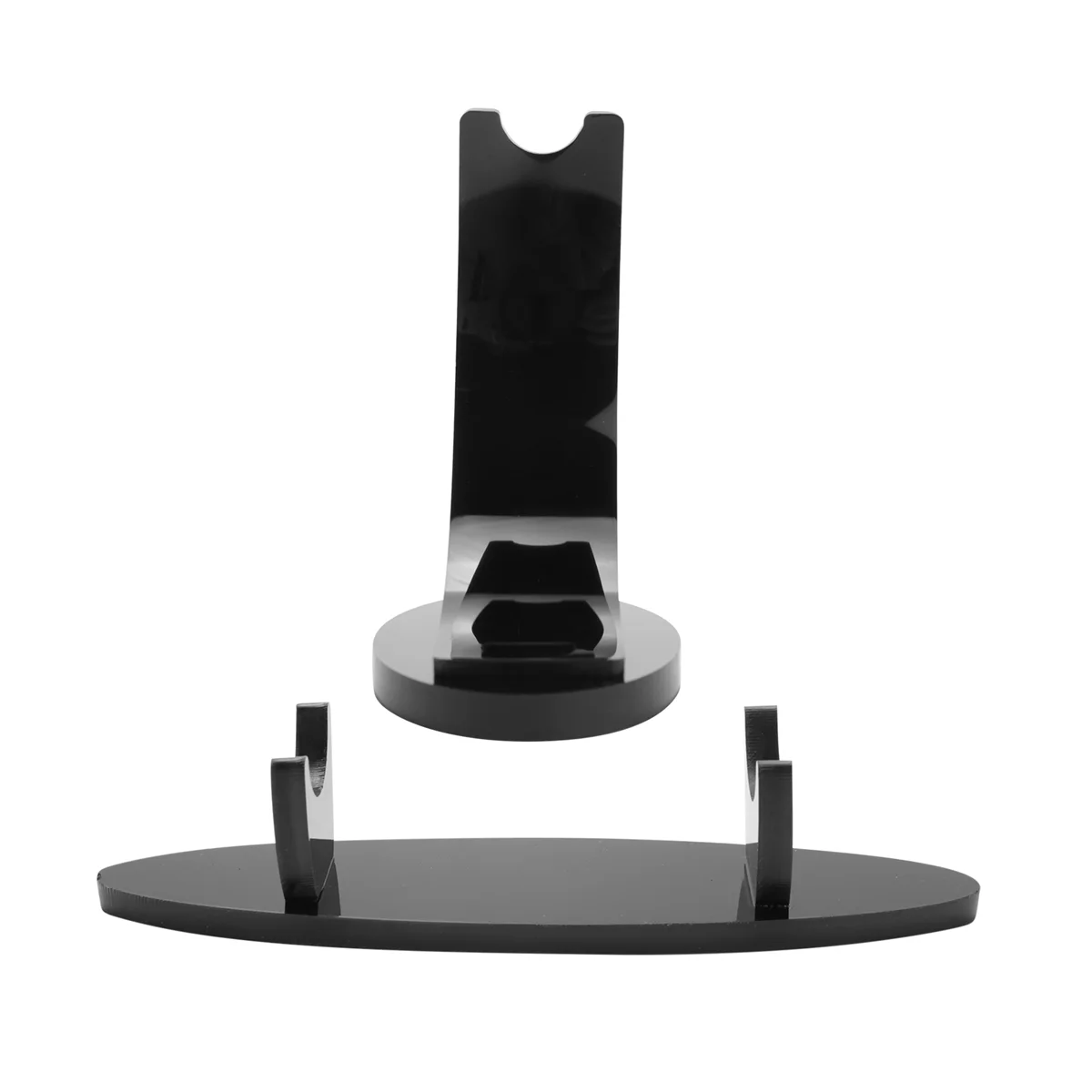 Acrílico Caneta Esferográfica Display Stand, lápis titular, caneta-tinteiro Rack, preto, 2 pcs