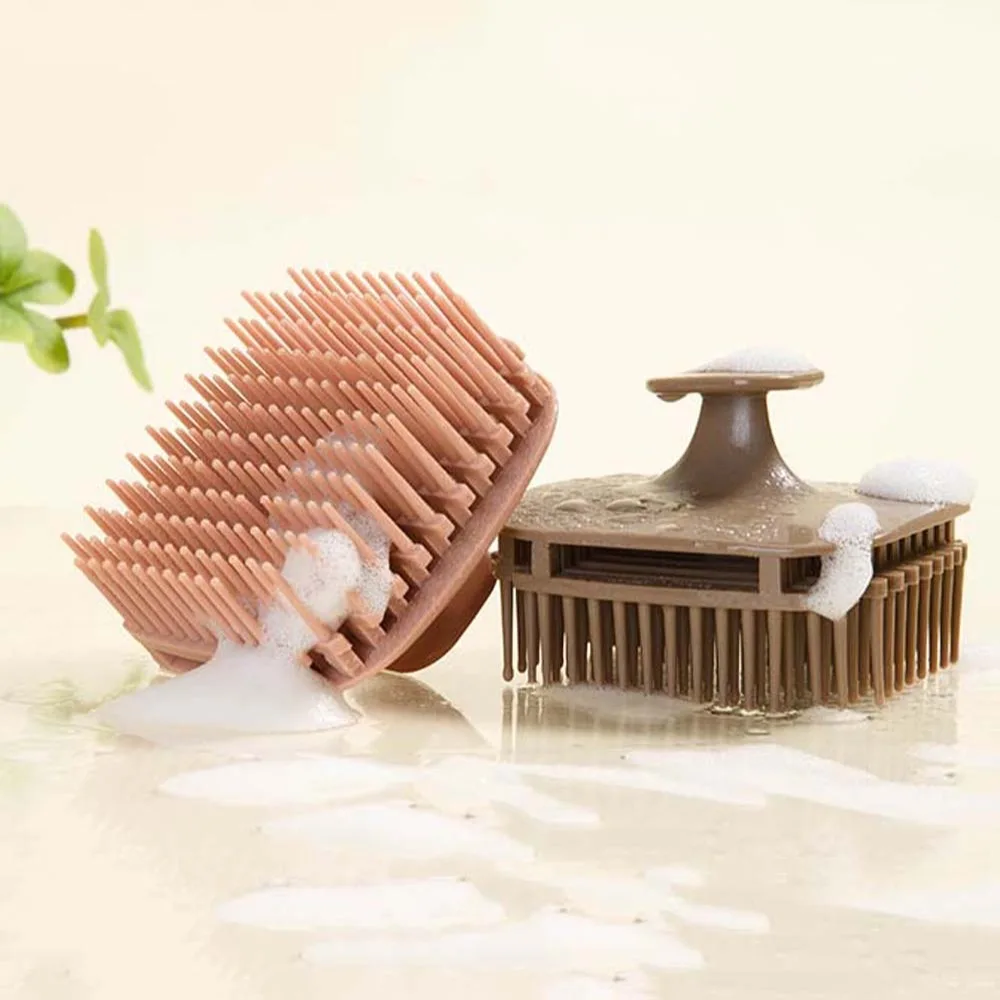 Portable Easy Foaming Shampoo Brush Body Shower Hair Care Hair Washing Comb Head Massage Exfoliator Scalp Massage Comb SPA