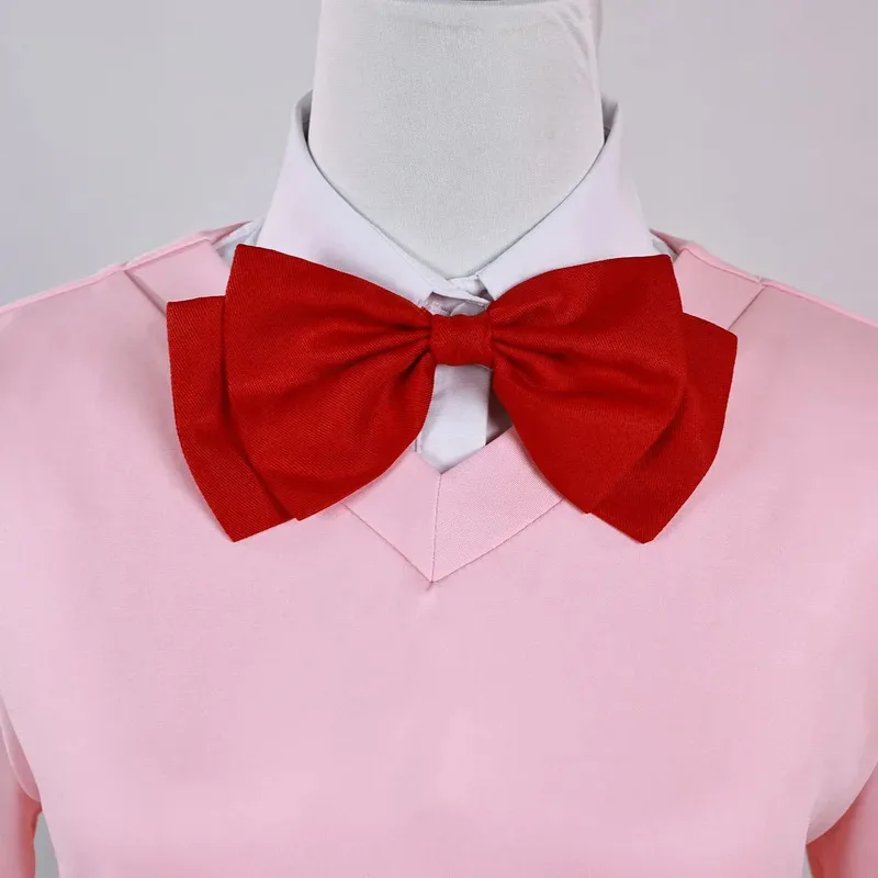 مومو أيأسه زي أنيمي Dandadan تنورة مدرسة المرأة لطيف الوردي موحدة JK تأثيري عيد الميلاد6;d'3,h'7.b;