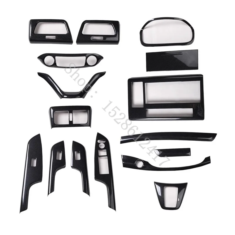 For Honda CR-V CRV 2012~ 2014 Interior modification with imitation carbon fiber scratch resistant protective patch accessories