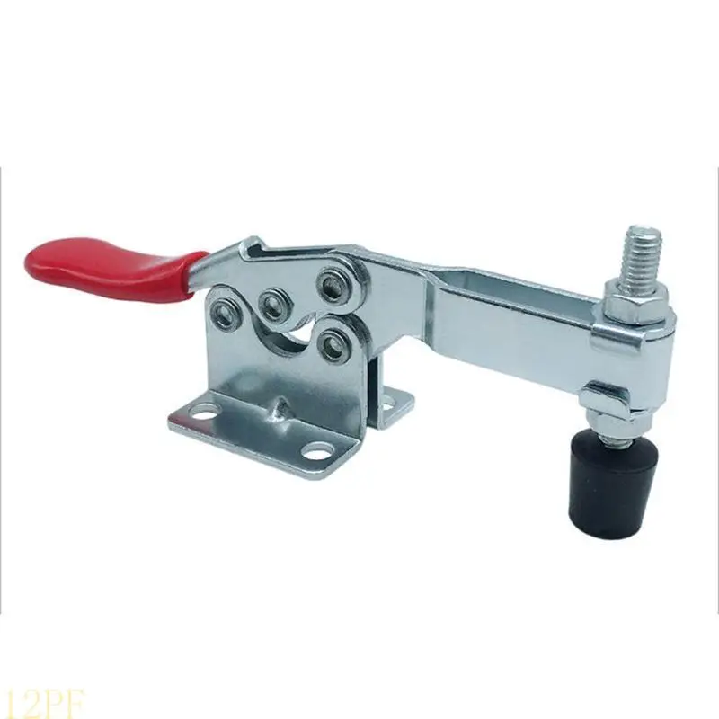 12PF Fast Release Vertical Toggle Clamp with Rubber Pressure Tip Hold Down Hand Tool