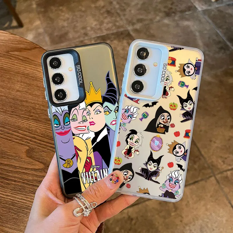 Phone Case For Samsung A06 A12 A13 A14 A15 A16 A23 A24 A25 A26 A33 A34 A35 A36 A52 A54 A55 A56 Cute Evils Queens Disney