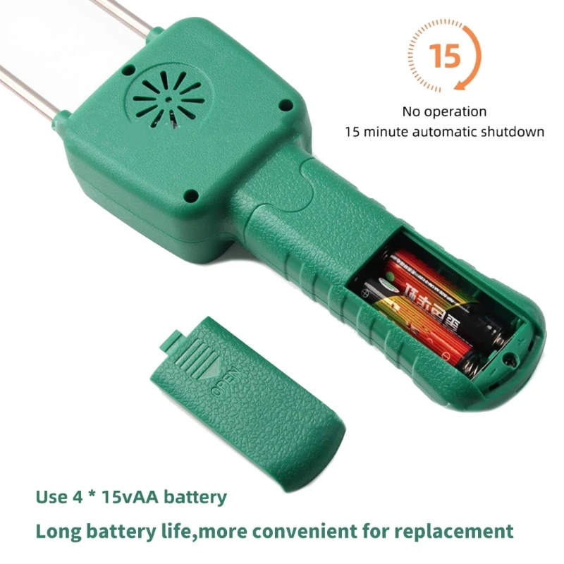 Agriculture Crop Moisture Detector Humidity Monitoring with LCD Screen for Wheat, Corn, Grains Soybeans Farm Management