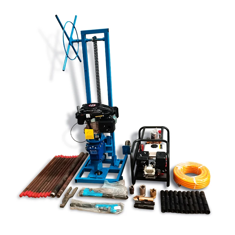 Best sale customized SPT equipment portable rock soil testing drilling rig machine with drill pipe