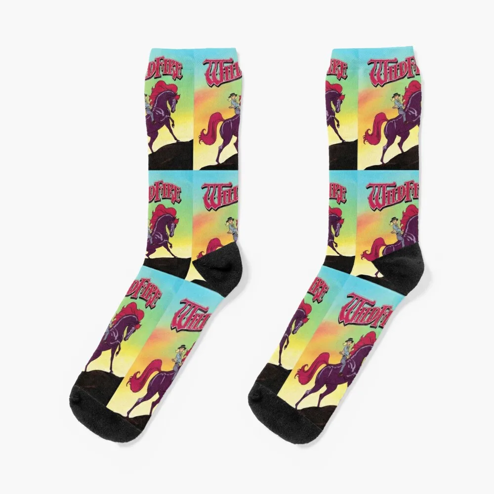 

Wildfire - 80s horse cartoon Socks crazy Antiskid soccer Crossfit halloween Socks Female Men's