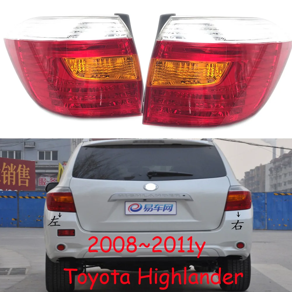 

1pcs car bumper tail light for Toyota Highlander taillight no bulb 2009~2011y car accessories for Toyota Highlander fog lamp