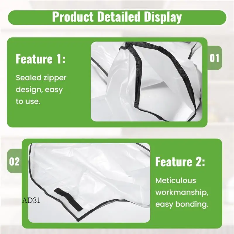 

New-Golf Bag Rain Cover PVC Trolley Rain Cover Rain Hood Waterproof Windproof Translucent Golf Cart Travel Bag Rain Hood