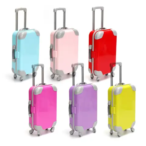 Toy Accessories Toys A Variety Of Color Matching Suitcases Suitable For American Dolls newborn Baby Dolls