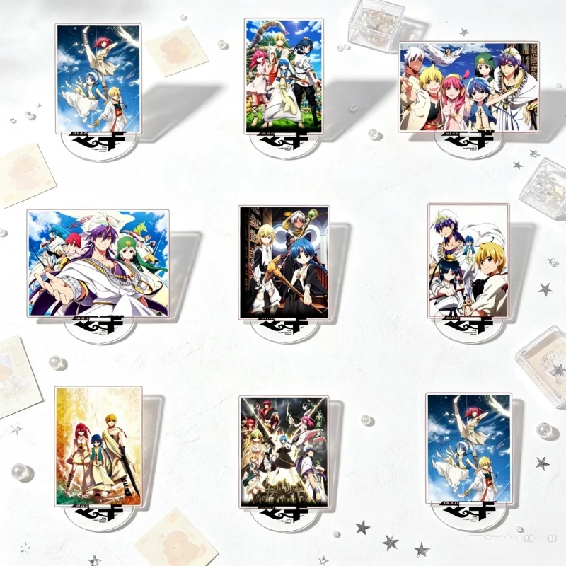 Acrylic Standee 15CM Magi: The Labyrinth of Magic Anime Game Rectangle Acrylic Figure Stand Model Plate Keychain Festivals Gifts