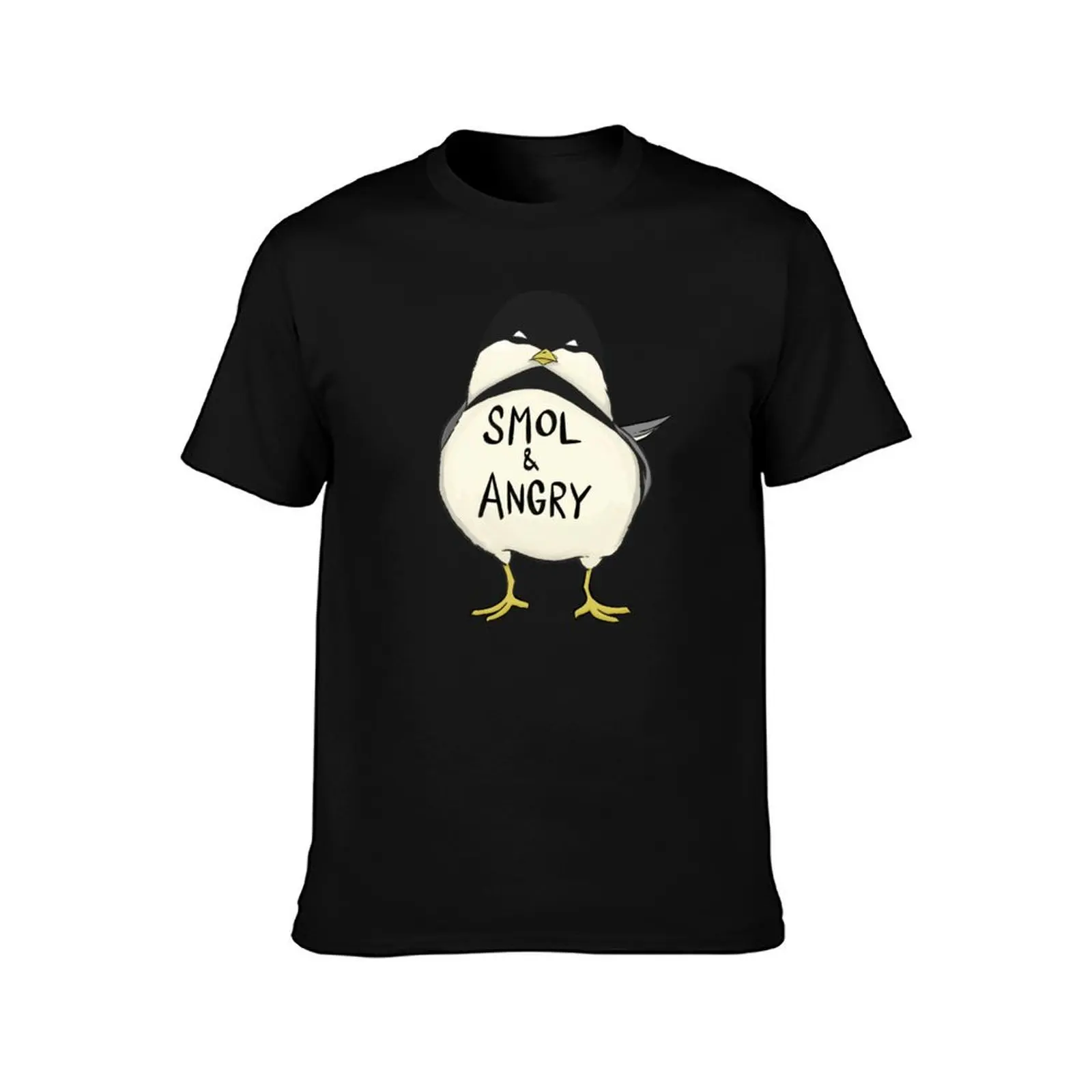 Smol and Angry Chickadee T-Shirt heavyweights graphic t shirts vintage t shirt men