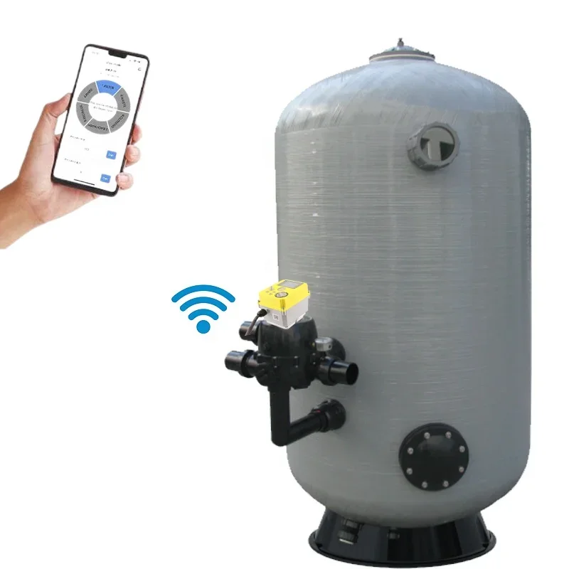 Sistema de filtro de piscina con control WiFi completamente automático Filtro de arena de retrolavado automático