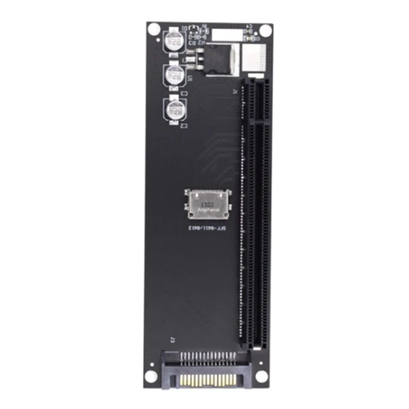 

Pcie To SFF-8611 Adapter,Oculink SFF-8611 To Pcie PCI-Express 16X 4X Adapter With SATA Power Port For Mainboard Graphics