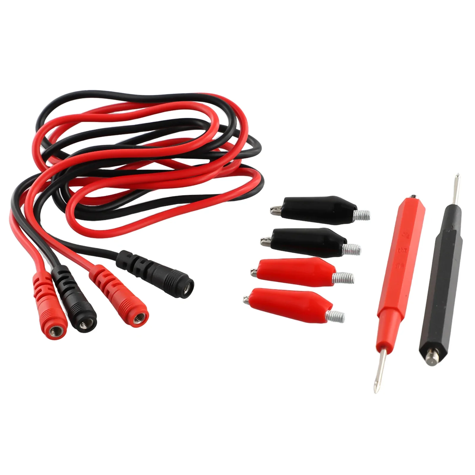 

Multimeter Probe Test Leads Kit Universal 1000V 16-in-1 16pcs Combination Cable Digital Multimeter Probe Flexible