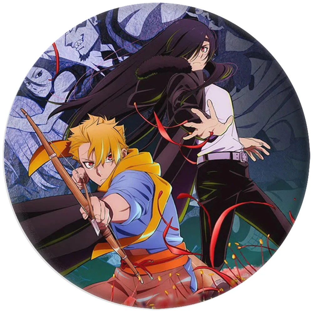 58mm Anime Daemons of the Shadow Realm Cosplay COSTUME Badge Pin SPTE Tinplate Brooch Porp Gilf﻿
