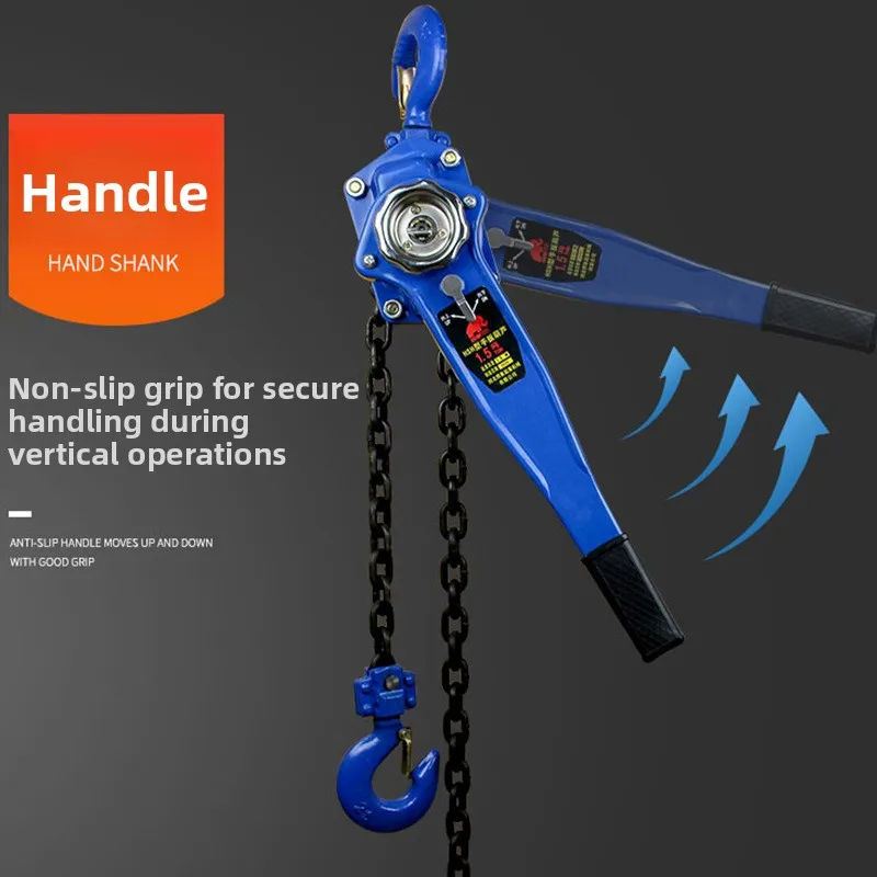 

1 Ton 3M HSH Manual Chain Hoist - Hand-Crank Heavy-Duty Lifting Hoist for Traction