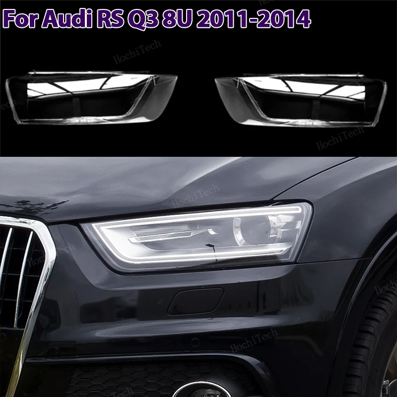 

Car Headlight Lens Cover Transparent head light lamp Shell Lens Light Protection for Audi Q3 8U RS Q3 pre-facelift 2011-2014