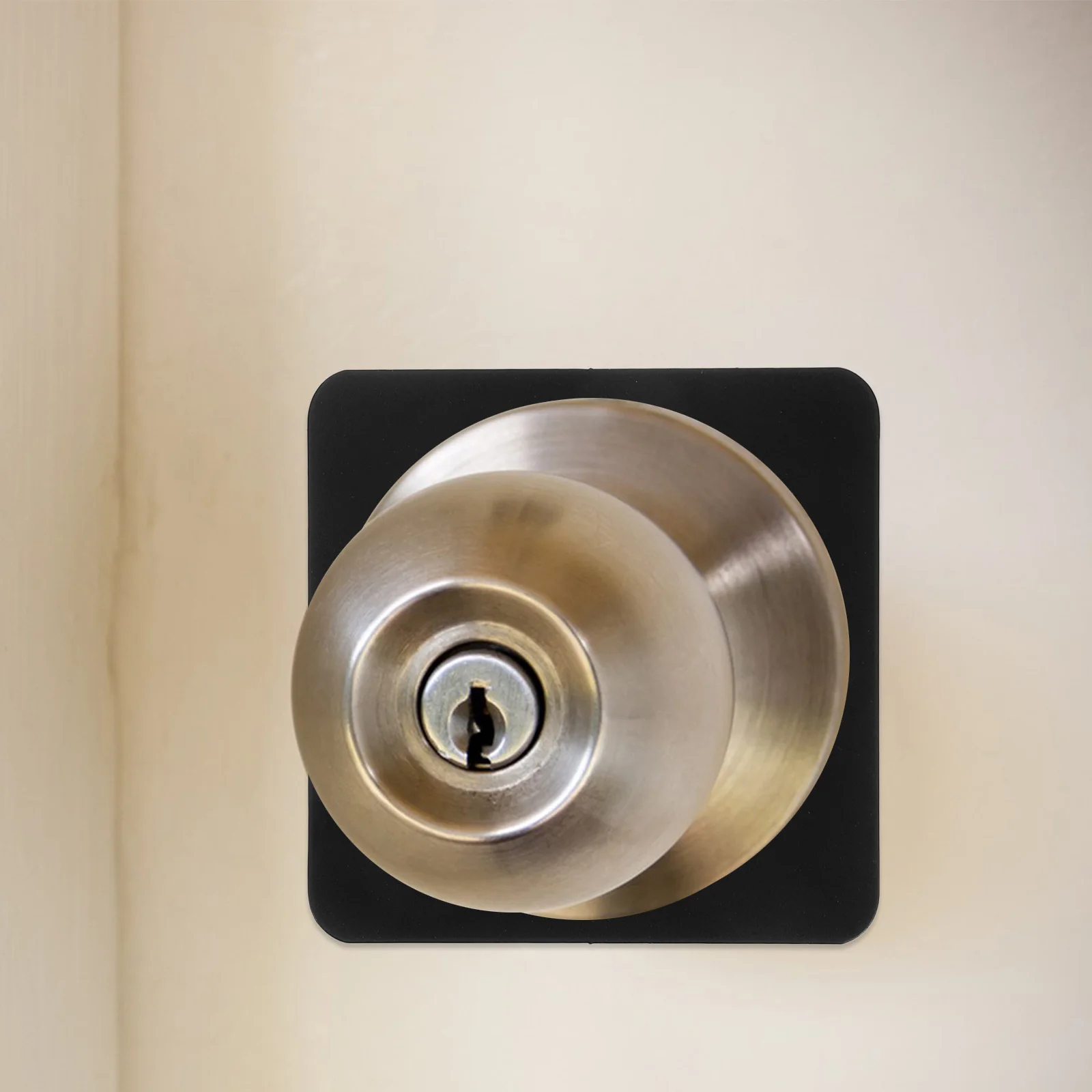 Panneau de réparation en acier inoxydable, diamètre intérieur de 5.5Cm, sans perceuse, poignée d'installation, plaque de fixation pour bouton de porte, trou de pêne dormant