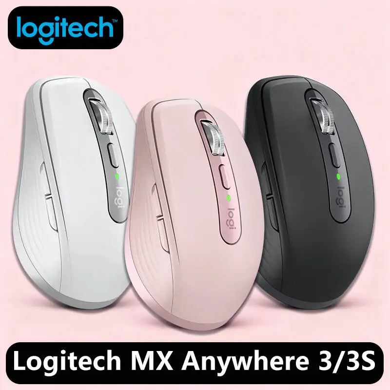 Logitech Master Series MX Anywhere 3S Bluetooth sem fio silencioso mouse som suave escritório tablet feminino