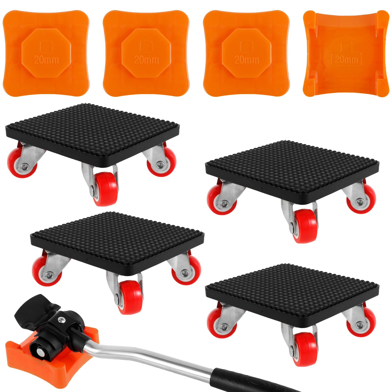 Furniture Lift Mover Tool Set 880LBS 360° Rotatable Heavy Duty Furniture Mover Set Labor-Saving Furniture Dolly and Lifter Tool