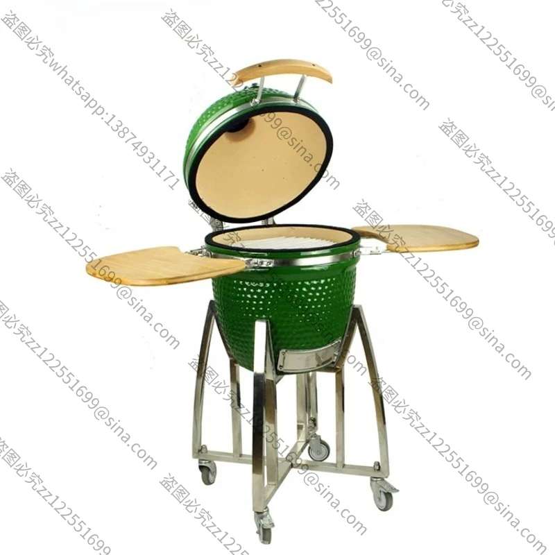 Suitable for Outdoor BBQ Cordierite Pizza Plate Stainless SteelGrill Mesh Ceramic Grill Multi-functional GrillSystem