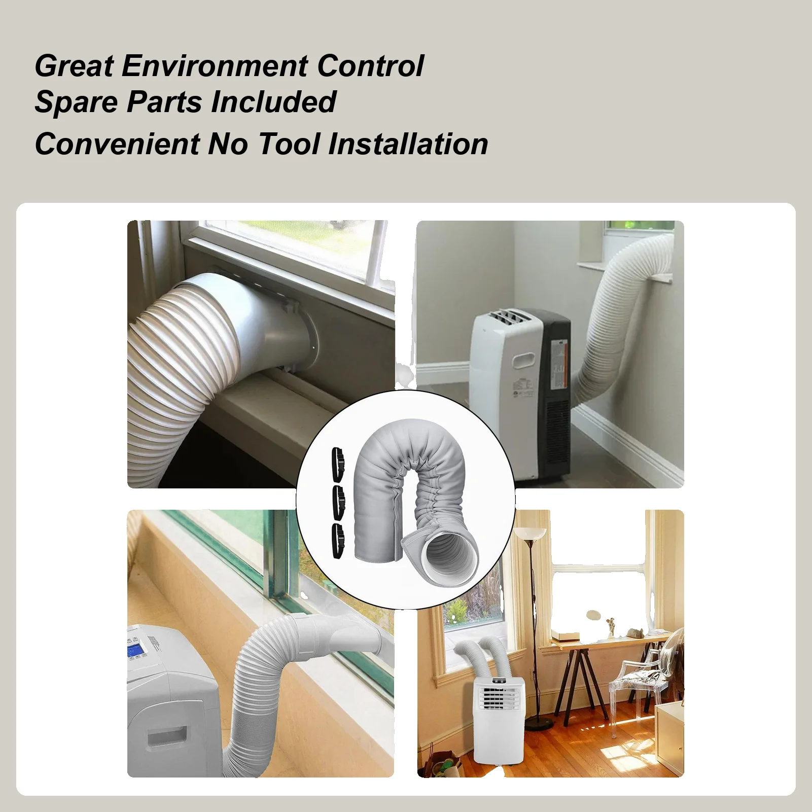 

AC Hose Insulation Wrap Insulated Sleeve for Air Conditioner Hose Exhaust Tube Accessories Versatile Duct Vent Cover for Hotel