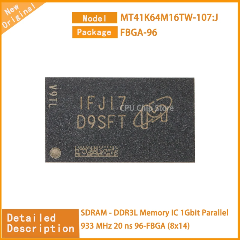 MT41K64M16TW-107:J – מודול זיכרון SDRAM DDR3L 1Gbit לציוד אלקטרוני מקצועי – דיווח מבחן מפורט והמלצות מעשיות