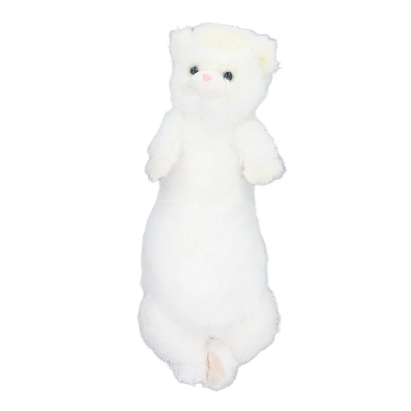 

Plush Animal Toy Snow Ferret Shaped Ultra Soft Adorable Animal Plush Decoration For Sofa Bed Gift White