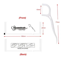 500Pcs Einweg Zahnseide Individuell Verpackt Oral Zähne Reinigung Flosser Pick Stick Interdentalbürste Traval Hause Zahnstocher