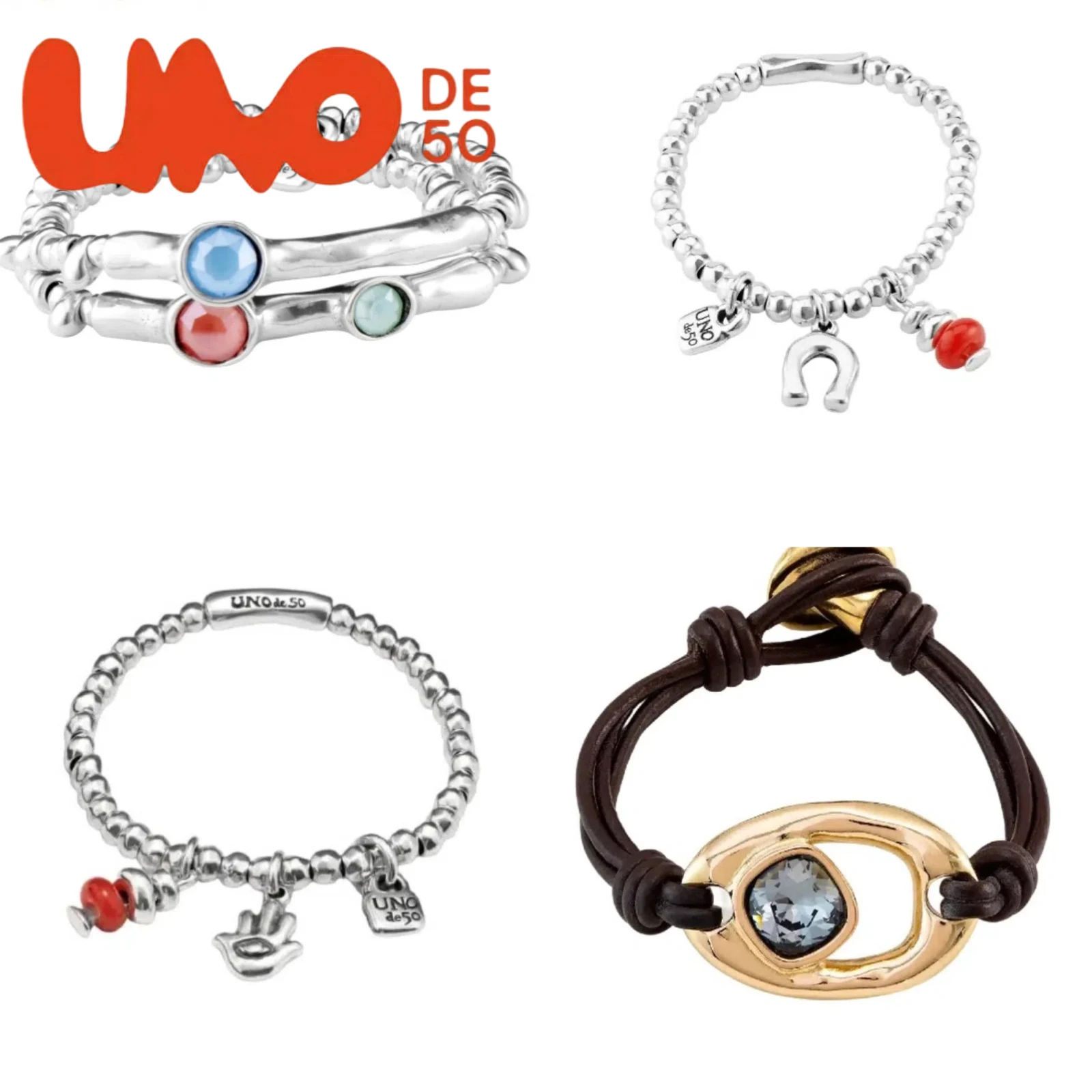 UNOde50 Silver & 18K Gold Bracelet - Trendy & Luxurious, Enhances Grace, Great Price